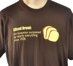 Sliced Bread Invention Surpassed T-shirt sz 2XL Mens Shirt Woot! Ltd Ed 2008 - £15.02 GBP