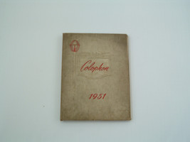 Hurst High school Mt Pleasant PA 1951 year book Colophon - $26.42