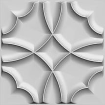 Dundee Deco JNFBAZP2110 Paintable Off White Quatrefoil Clover Fiber 3D Wall Pane - £12.51 GBP+