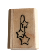 Stampin Up Rubber Stamp Hanging Stars Small Country Decor Card Making Crafts - £2.33 GBP