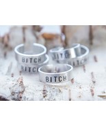 Bitch ring, Rebel ring, feminist ring fierce jewelry gift for her offens... - £16.78 GBP