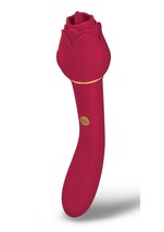 Secret Kisses Rosegasm Dual Ended Clitoral Licking Tongue &amp; G Spot Vibrator - £44.39 GBP