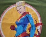 Captain Marvel Movie Varsity Green T-Shirt Loot Crate XL NEW Mens Vintag... - $16.82