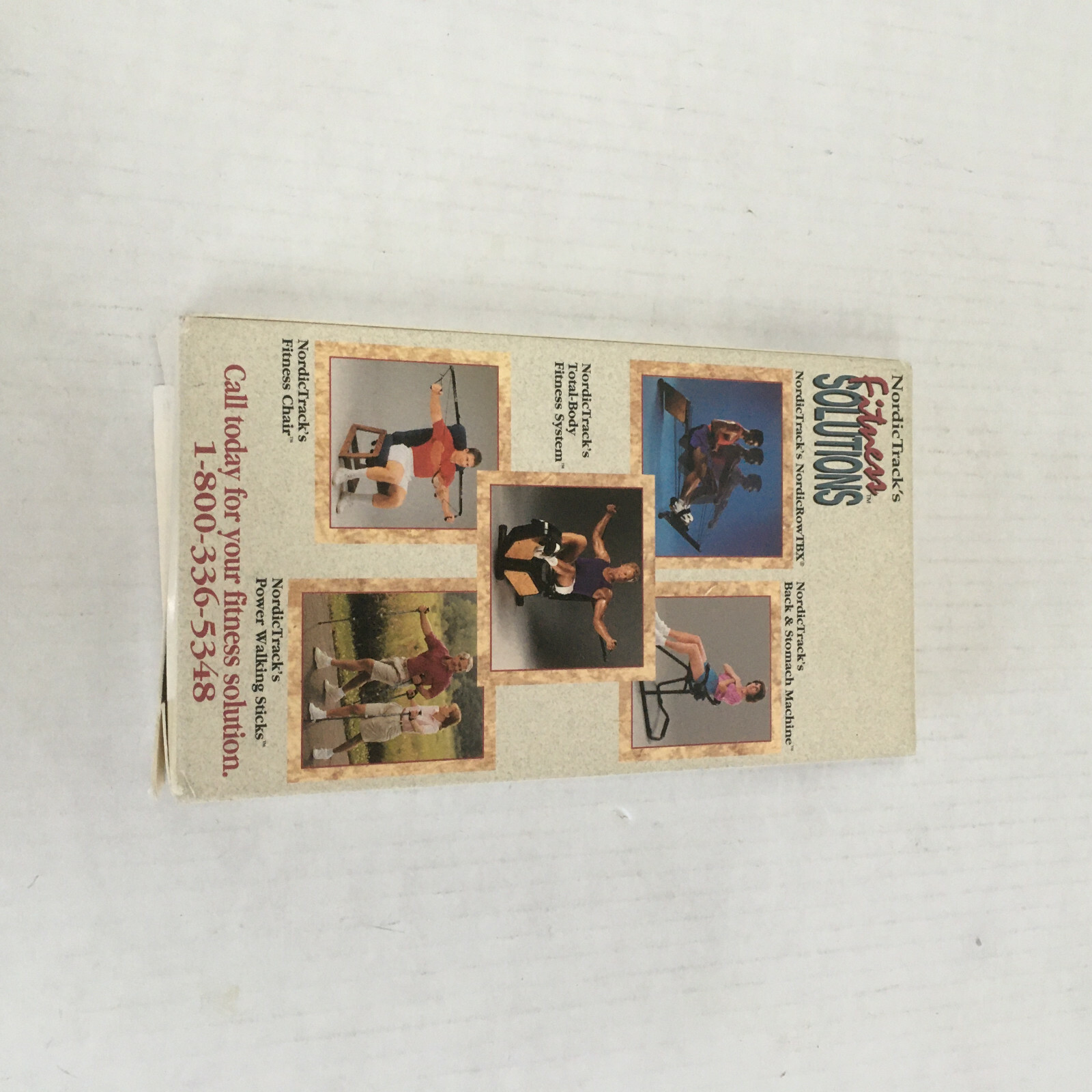 Vintage nordic track fitness solutions vhs tape nordic fitness products ad Item image 6