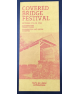 VTG 1983 Covered Bridge Festival SW Pennsylvania Brochure Pamphlet w/ Map - $18.52