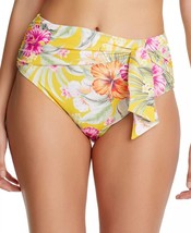 $65 Bleu By Rod Beattie Paradiso High Waist Draped Tie Bikini Bottoms Gold 12 - £11.92 GBP