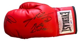 Leonard Duran Hearns Signed Everlast Left Handed Boxing Glove PSA 5A17070 - $223.09