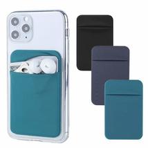 3Pack Cell Phone Card Holder for Back of Phone,Stretchy Lycra Stick on Wallet Po - £14.37 GBP