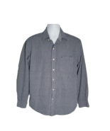 IZOD Button Up Collared Shirt ~ Sz M ~ Blue ~ Long Sleeve - $22.49