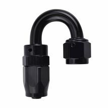 Black AN12 AN-12 180 Degree Swivel Oil/Fuel/Gas Hose Line End Fitting Ad... - £14.14 GBP