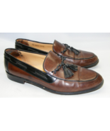 Johnson &amp; Murphy Men Size 11.5 M Cellini Loafer Dress Shoes Brown Tassel... - £24.41 GBP