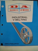 1983 DURKEE ATWOOD INDUSTRIAL V-BELTING BELT CATALOG BROCHURE ENGINEERIN... - $14.84