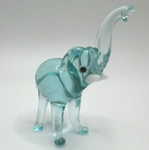 New Color!! Murano Glass Handcrafted Unique Baby Elephant Figurine, Glas... - $21.97