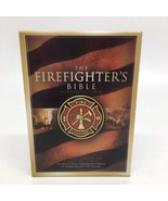 The Firefighter&#39;s Bible -Red Bonded Leather Compact Bible - £38.53 GBP