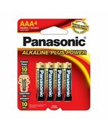 Panasonic AAA Alkaline Plus Power Battery, AM-4PA/4B (4 Pack) - $7.89