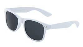 White Classic Casual Square Sunglasses Sport Retro Designer Super Dark Lenses - £6.07 GBP