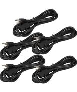 5pk 6ft 16 AWG Universal Power Cord (IEC320 C13 to NEMA 5-15P) PC Ballas... - $458.41 MXN