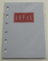 Lefax Unruled Planner Refill Pages 4 or 6 Ring 3 1/4 x 4 3/4 Light Blue - $5.44