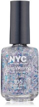 New York Color Long Wearing Nail Enamel, Starry Silver Glitter, 0.45 Flu... - £7.75 GBP