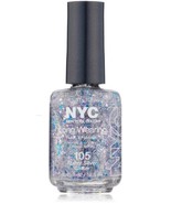 New York Color Long Wearing Nail Enamel, Starry Silver Glitter, 0.45 Flu... - $13.38 CAD