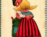 Dutch Comic Valentine Valendine Vishes Wishes 1910s DB Postcard  - $3.91