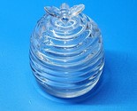 Gorham Or Godinger Honey Glass Jar Beehive Storage Container Country Far... - $34.98