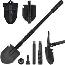 Versatile 24.21'' Folding Shovel &amp; Pickaxe - Carry in Canvas Bag for Out... - $98.95