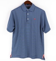 Bald Head Blues Golf Polo Shirt Mens Medium Blue Striped Performance BH ... - £29.94 GBP