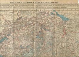 New World Loose Leaf Atlas Switzerland Map Index &amp; 1920 Census - $23.76