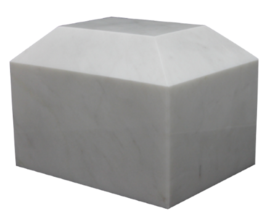 Large/Adult 190 Cubic Inch Summit Antique White Marble Cremation Urn for Ashes - £199.37 GBP