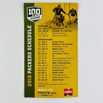 Green Bay Packers 2018 Magnetic Schedule 100 Seasons - $9.89