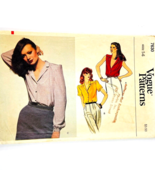 Vtg Vogue Pattern Misses 3 Blouses Loose Fitting 1980 Sz 14 Cut 7630 C S... - £15.73 GBP