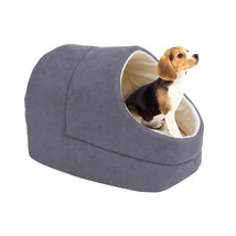 GOOPAWS Cat Cave for Cat and Warming Burrow Cat Bed, Pet Hideway Sleeping Cuddle - £27.96 GBP