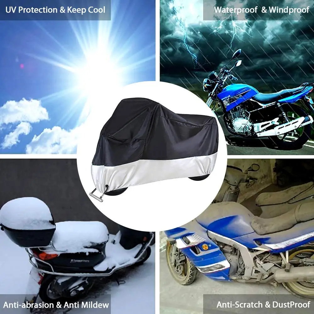 Motorcycle covers tarpaulin Cover Cloth moto Scooter Cover Protector waterproof - £10.48 GBP+