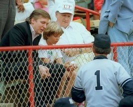 DONALD TRUMP STEINBRENNER BILLY MARTIN DON JR 8X10 PHOTO NY YANKEES BASE... - $5.93