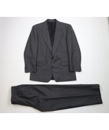 Vintage 90s Streetwear Mens Size 42R 2 Piece Wool Suit Wedding Gray Pant... - $2,738.47 MXN