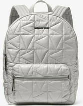 Michael Kors Winnie Medium Quilted Nylon Gray Backpack 35T0UW4B2C NWT $3... - $112.85