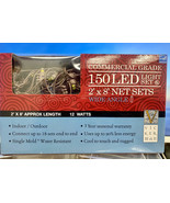 Vicker 150 Light Wide Angle LED Net Light Set Gold Lights on Brown Wire~... - $43.98 CAD