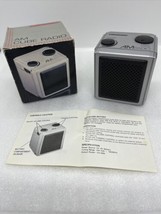 Americana Vintage Mini (2.5”) AM Cube Radio Portable With Box TESTED 9V ... - £7.06 GBP
