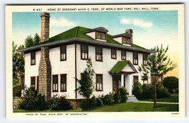 Home Of Sergeant Alvin C York World War Fame Mall Tennessee Postcard Linen - $11.64