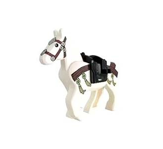White Horse With Tassels Animal Custom Minifigures - $9.05