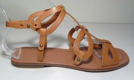 Via Spiga Size 6 M DONNIE Tan Leather Sandals New Women&#39;s Shoes - £86.24 GBP