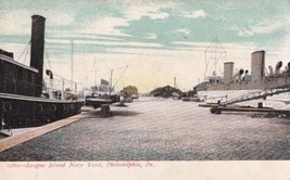 League Island Navy Yard Philadelphia Pennslvania PA Military Ships Postcard D36 - £2.39 GBP