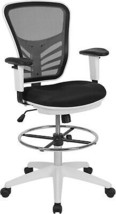 Flash Furniture Tyler Mid-Back Black Mesh Ergonomic Drafting Chair with ... - $336.91