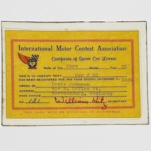 1960s Sprint Car Racing License IMCA International Motor Contest Associa... - $33.25