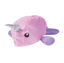 NEW Kids Plush Narwhal 3D Hat, pink &amp; purple, child size - £7.97 GBP