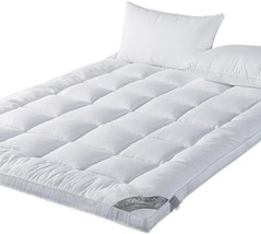 Naluka Mattress Topper Twin Size Pillowtop Bed Topper Mattress Pad 2 Inch Thick - £44.51 GBP