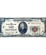 Series of 1929 National Banknote Federal Reserve St. Louis FR 1870-H Fine - €58,38 EUR