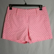 Ann Taylor Loft Shorts Women&#39;s Size 6  Pink/White Textured Beach Vacation Y2K - $25.74