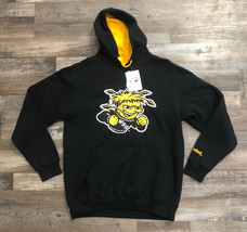 WSU Shocker Pullover Hoodie Wichita State University Black Size Medium New - £27.20 GBP